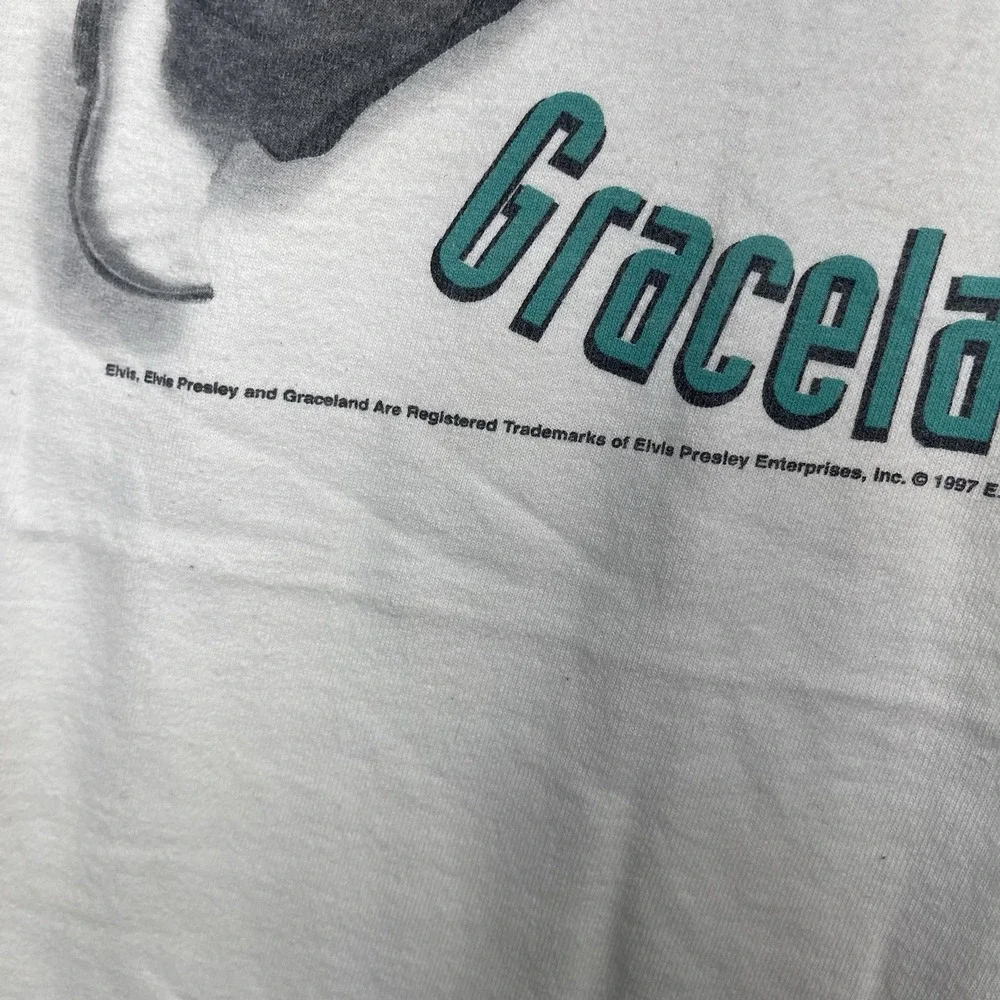 Vintage 1997 Elvis Week Shirt Mens 2XL Graceland Memphis Tennessee Single Stitch
